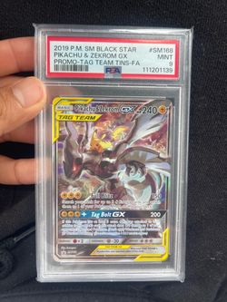 Pikachu & Zekrom GX SM168 PSA 9 Mint