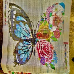   Butterfly Flower Diamond Painting Kit
