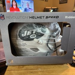 NY  jets Unsigned revolution speed helmet full size Authentic *RARE” Riddell