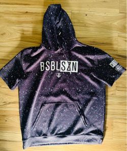 XL - Baseball Lifestyle 101 BSBL-SZN V2 Short Sleeve Hoodie in Galaxy