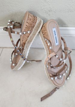 Steve Madden Studded Espadrille Sandals – Size 8