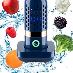 Vegetable and Fruit Cleaner Machine, Aquapur Water-Proof Fruit Cleaning Device with OH-ion Purification Technology 250min Working time and Wireless 