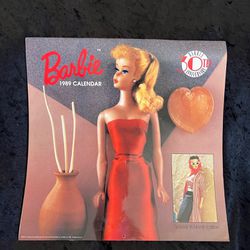 vintage Mattel 1989 Barbie calendar special 16 Month edition 30th anniversary