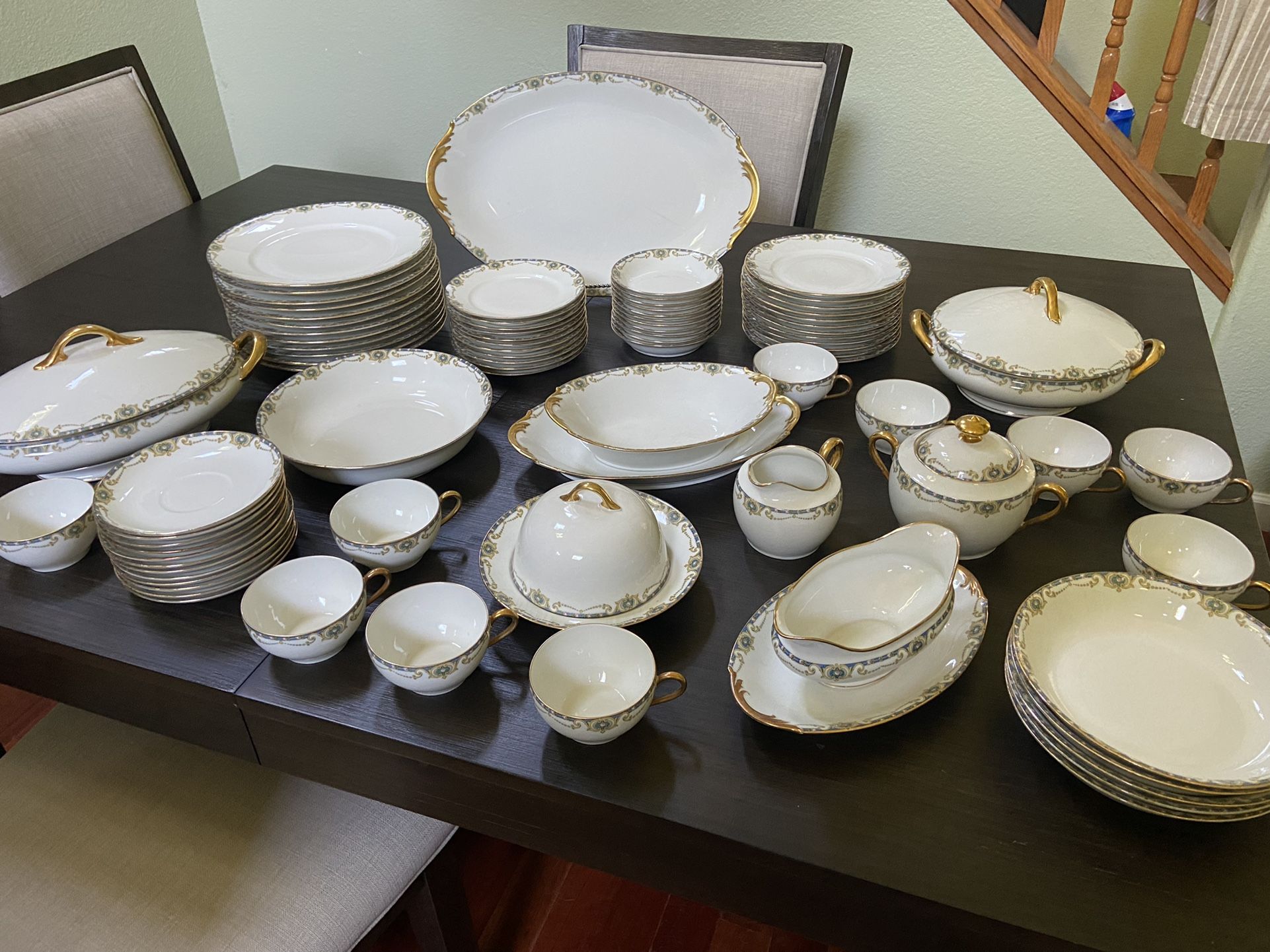 Limoges France Superieur China- Pattern Grisette