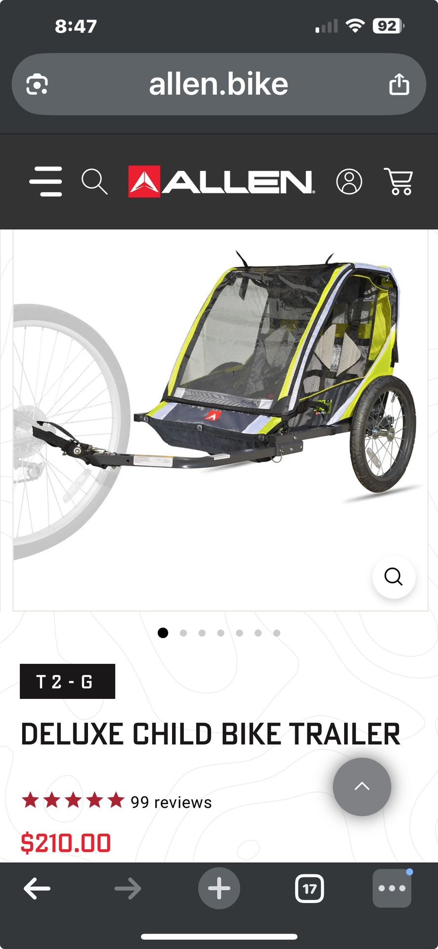Deluxe Child Bike Trailer