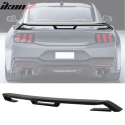 Fits 2024-2026 Ford Mustang OE GT Performance Style Trunk Spoiler Gloss Black ABS
