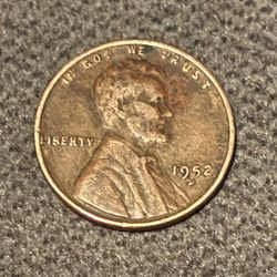 1952 Error  Wheat Penny 