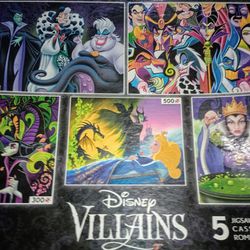 Disney Villains Puzzle X 5