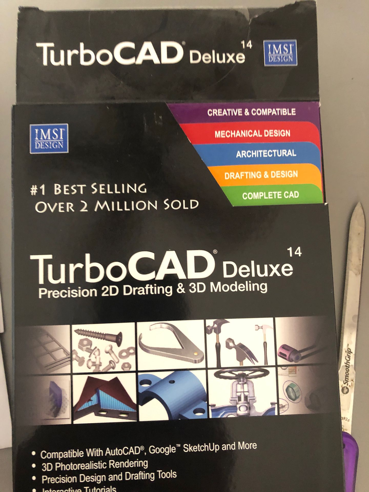 Turbo CIG deluxe 14 precision to D drafting in 3-D modeling