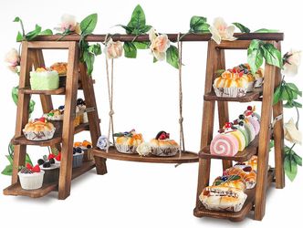 Wooden 3 tier cupcake stand