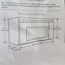 Above Stove Microwave 