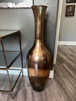 Large bronze vase
