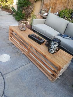 Wooden bench