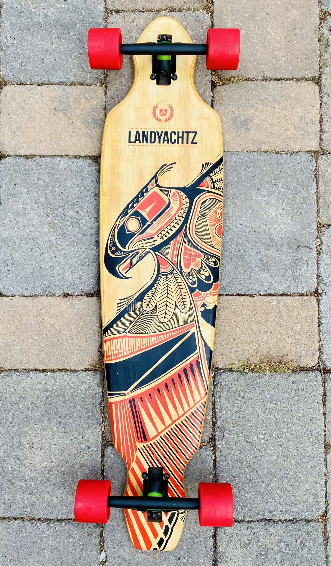 Landyachtz Skateboards Battle Axe” Complete Bamboo Longboard