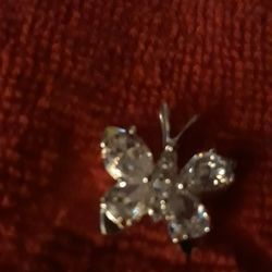 925 Sterling Silver Women's Butterfly Pendant 