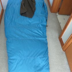 Vintage Down Sleeping Bag with Ripstop Shell