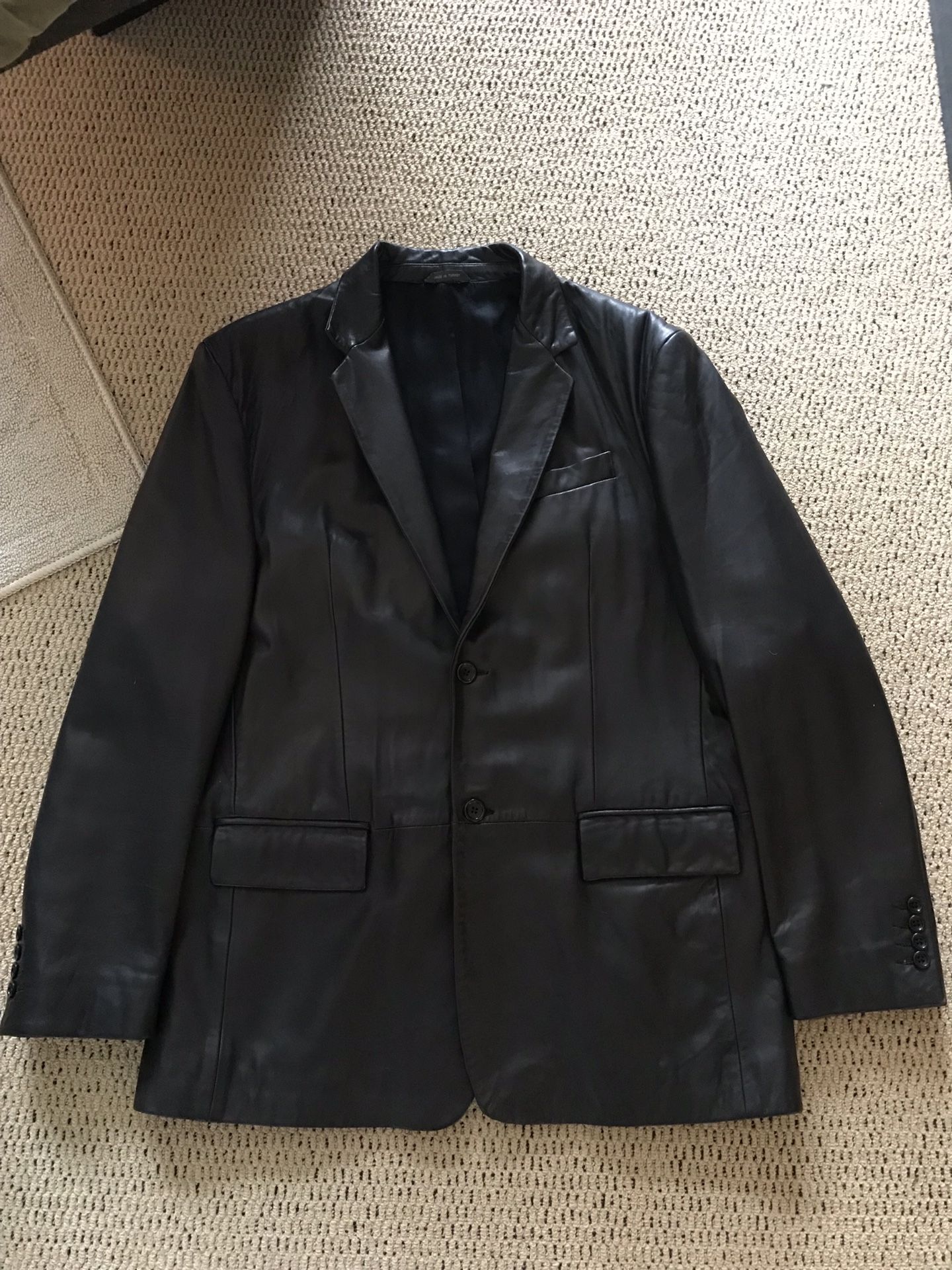 Leather sport coat Banana Republic