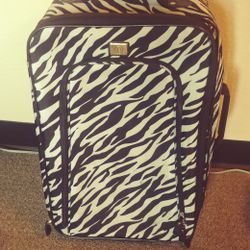 Zebra Print Suitcase