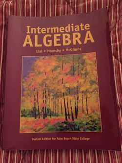 Palm Beach state College Intermediate Algebra Book
