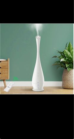 Humidifier for Bedroom/Living Room, 5L Cool Mist Floor Humidifiers for Large Room, Quiet Ultrasonic Humidifier with Smart Humidistat Mode and Essentia