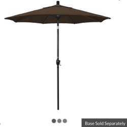 California Umbrella 7.5' Patio Umbrella in Teak