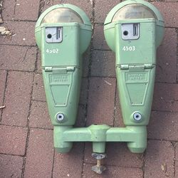 Dual Duncan Parking Meters