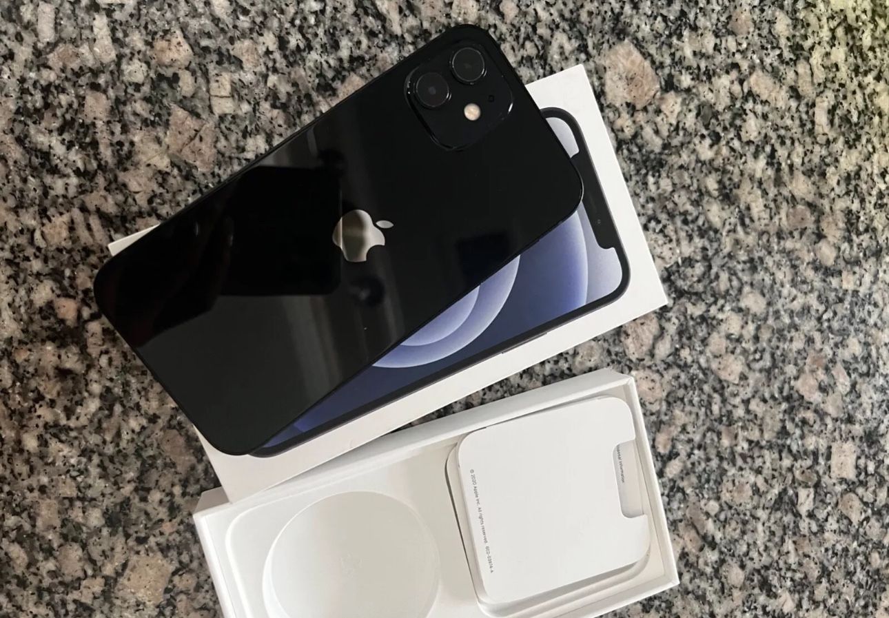 Brand New, Black iPhone 12 ; Never Used