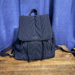 Kate Spade New York Quilted Nylon Backpack • Black