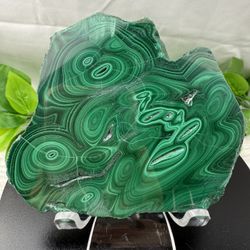 Rare Crystal Malachite Slab 