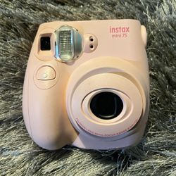 Pink INSTAX MINI 75 with CASE and LANYARD 