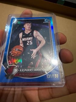2026 Bowman’s best chrome refractor numbered /150  Kasparas Jakucionis Rookie Card blue border