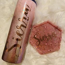 Custom Stainless Steel Glitter Cup