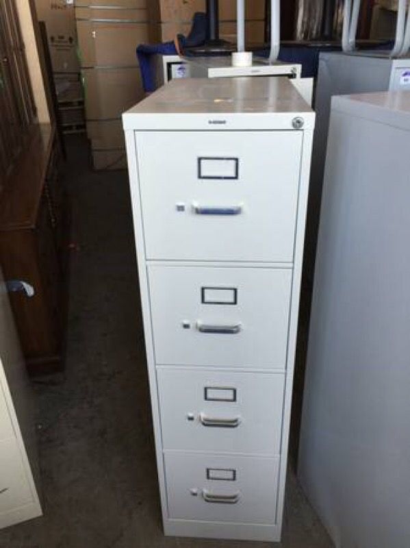 4 DRAWER LETTER SIZE FILE CABINET by HON OFFICE FURN MODEL 214P - $115 (Cleveland-Delivery)