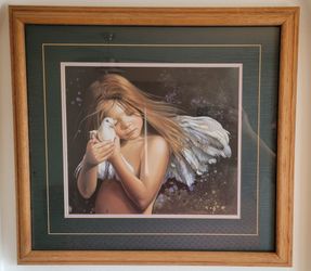 N.A. NOEL Framed Art 22x24 Angel “Angelica”