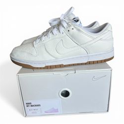 Nike Dunk Low By You Size 8 White Gum Bottom