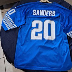 Barry Sanders Home And Away Jerseys
