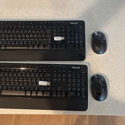 Microsoft Wireless Keyboard And Mouse Sets X2