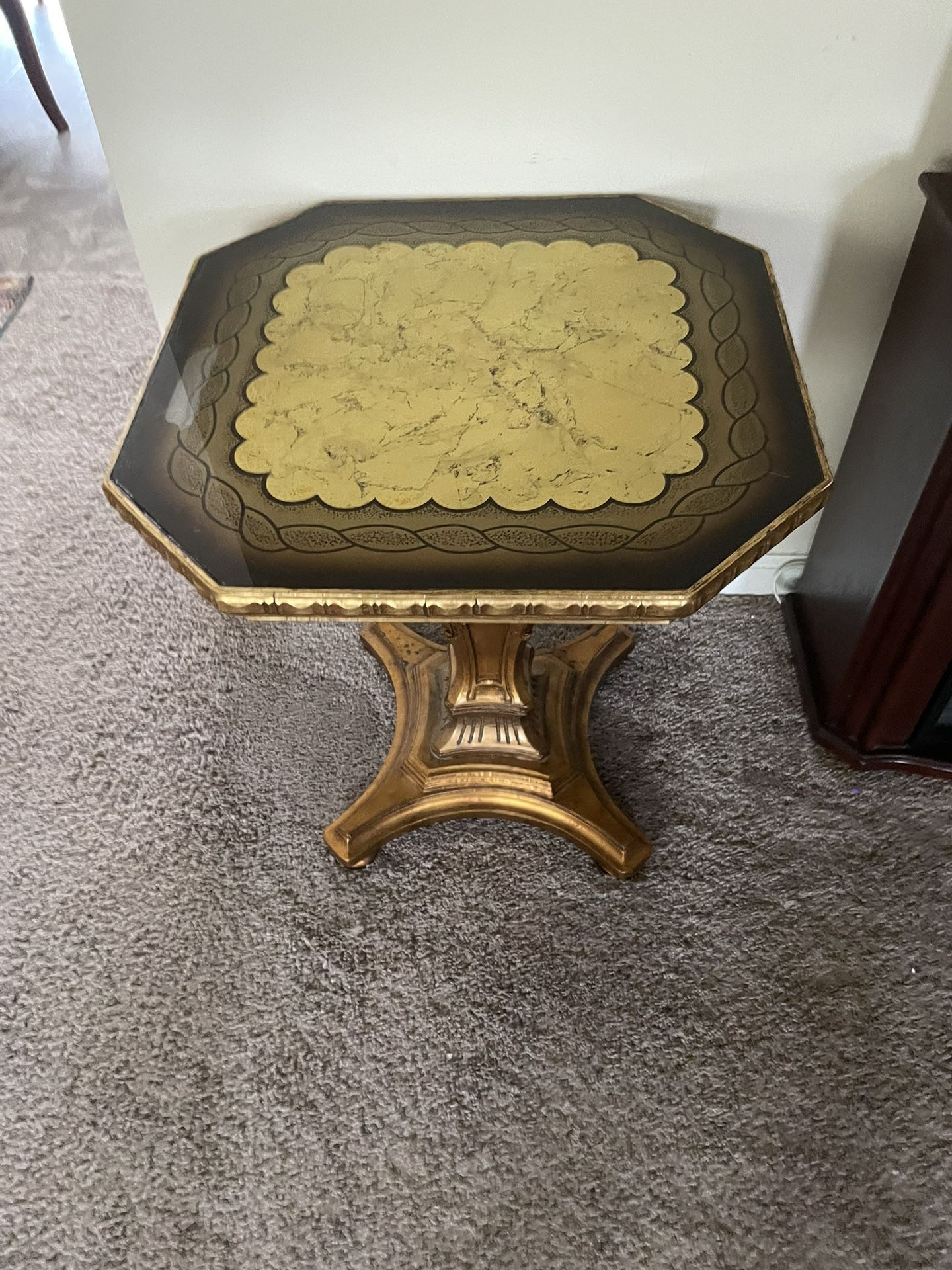 Gold Antique Table 