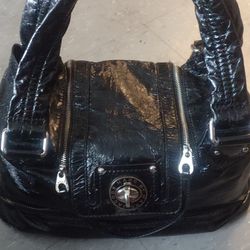 Marc Jacobs Patent Leather Glossy Black Vintage Hand Bag