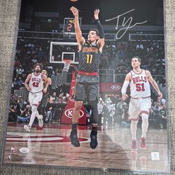 Trae Young Signed Autograph 16x20 Photo - Atlanta Hawks - JSA COA