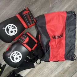Boxing Gloves, Wrap, And Bag