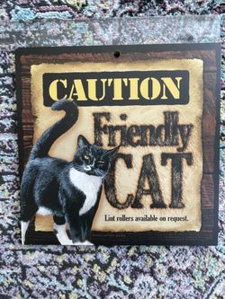 Tuxedo Black And White Cat Home Decor Wood Art