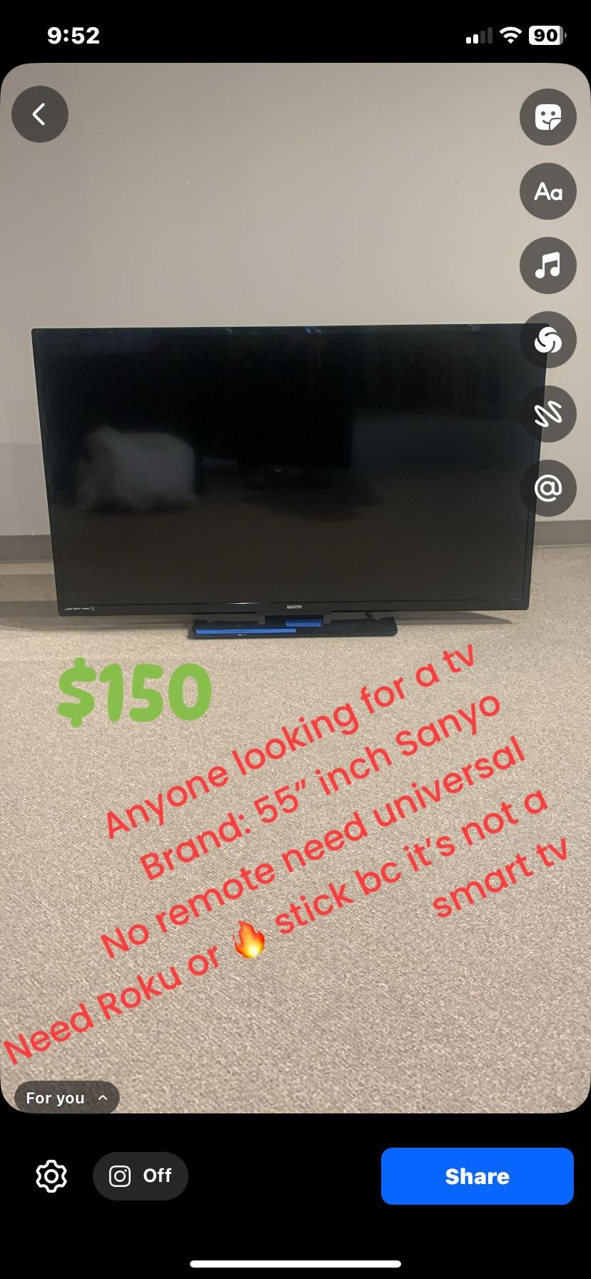 55” Sanyo