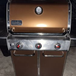 [Super Clean] Very Nice Weber Genesis Edition 3 Burners Propane Grill BBQ (Orange)