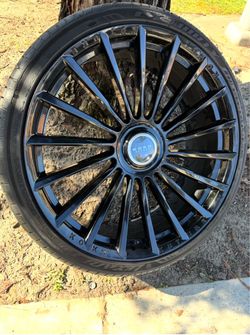 Koko Kuture Gloss Black Wheel with Tire 26s