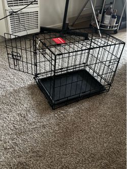 Small dog cage - black