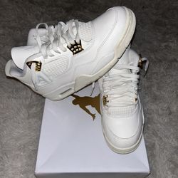 Jordan 4 Retro "White & Gold"
