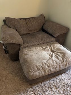 Love Seat and Ottoman