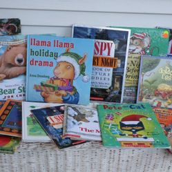 Children's Picture Books- Holiday Collection Set - I Spy, Jan Brett, Pete the Cat, Llama Llama, Bear Books, Clifford, Etc. 