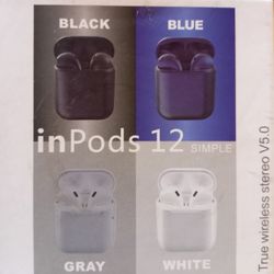 In Pods 12 Wireless Bluetooth Ear Buds-wireless 